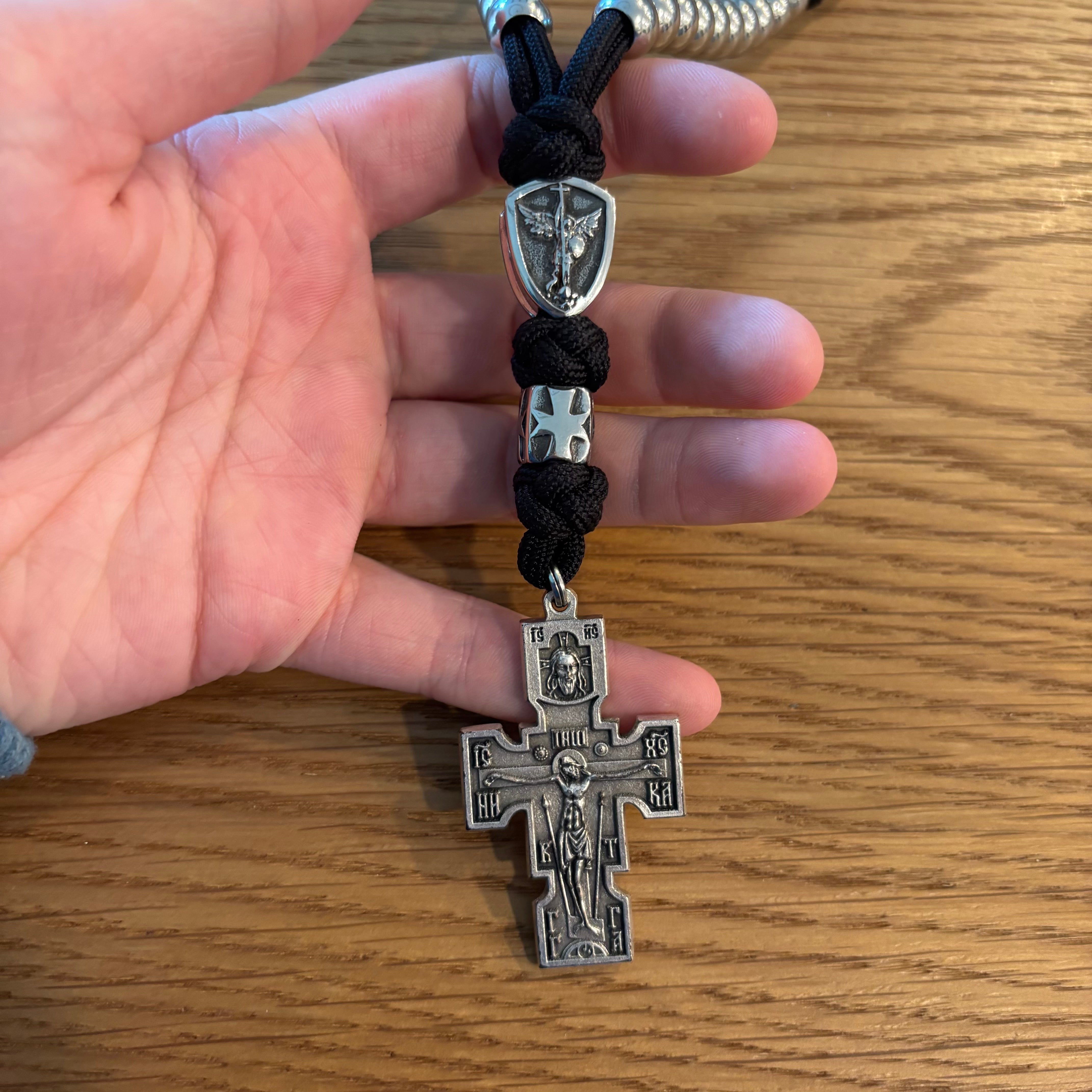 Double Corded 33 Bead Chotki with St Michael Centerpiece