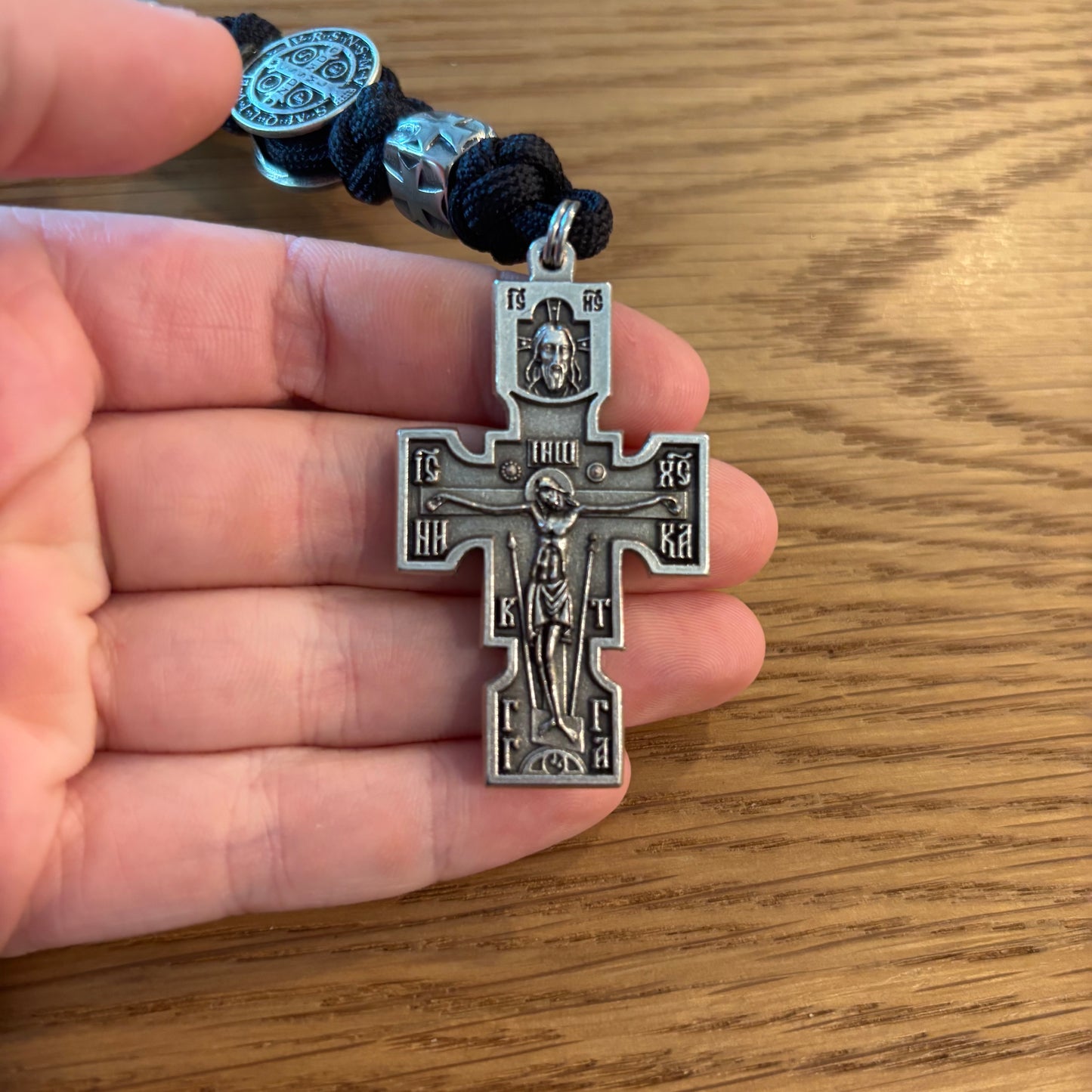 Double Corded 33 Bead Chotki with St Benedict Centerpiece