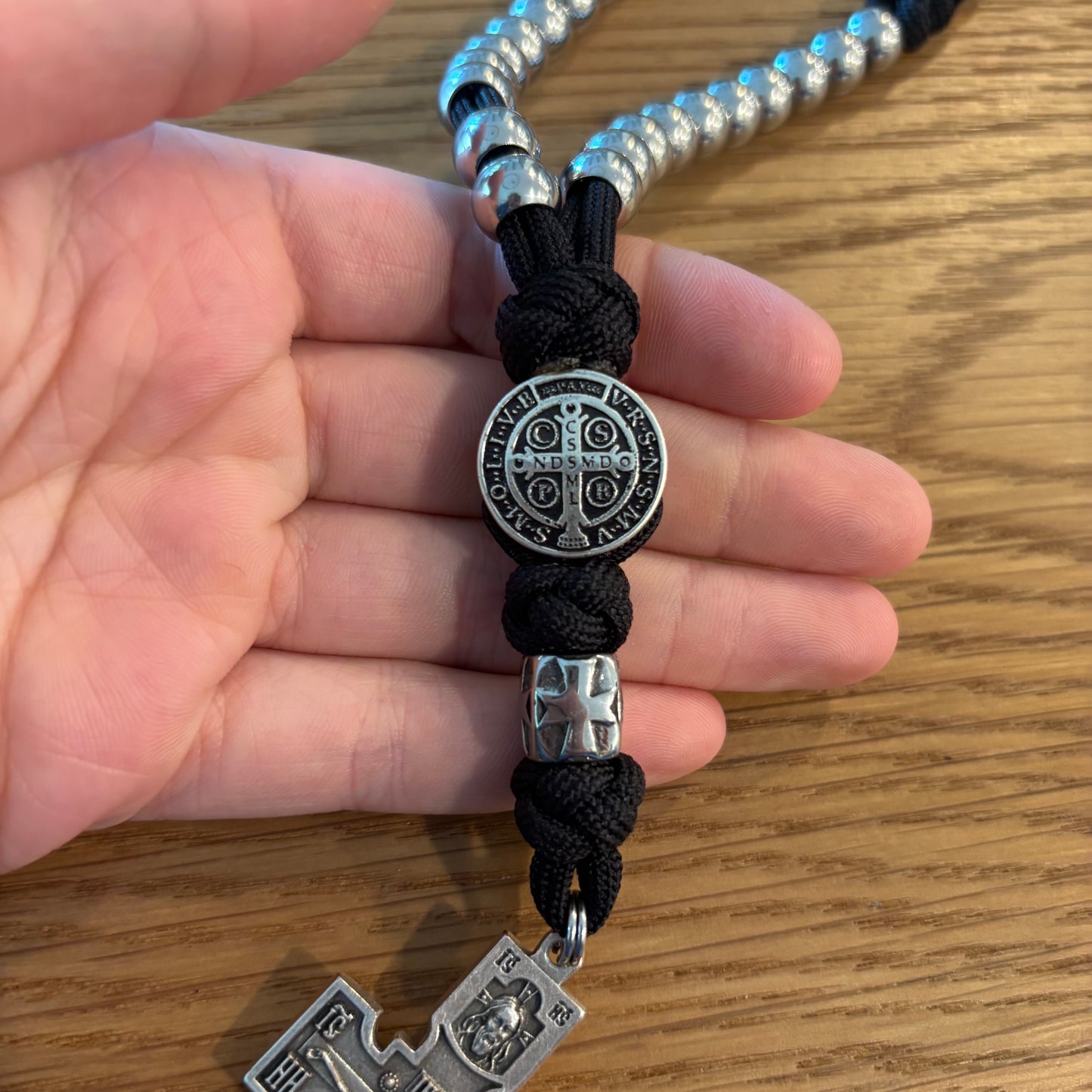 Double Corded 33 Bead Chotki with St Benedict Centerpiece
