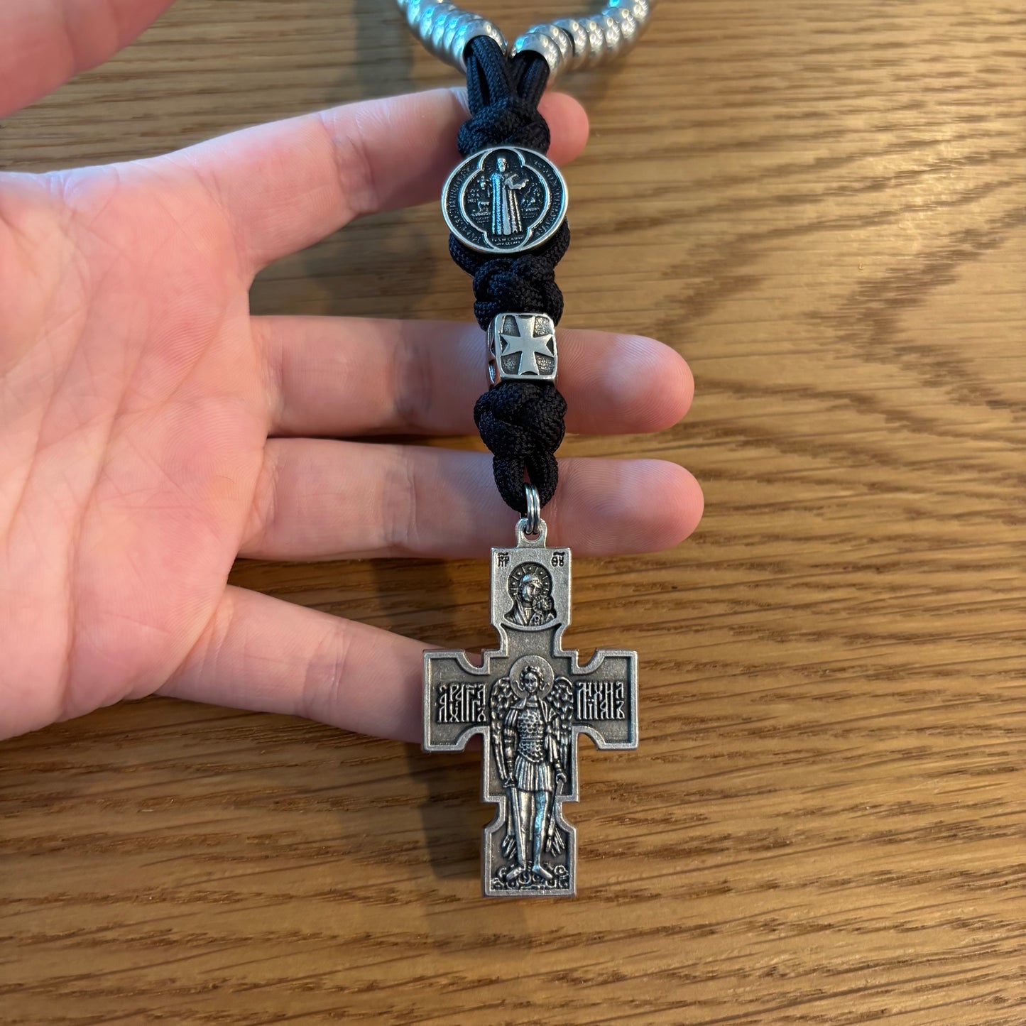 Double Corded 33 Bead Chotki with St Benedict Centerpiece