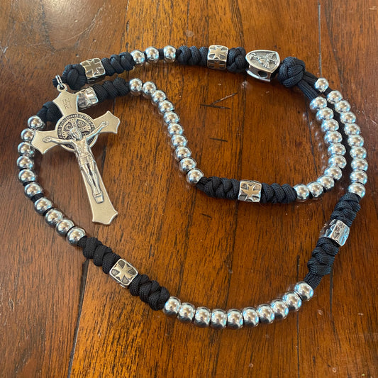 Weapon for these Times: Stainless Steel St Michael Paracord Rosary
